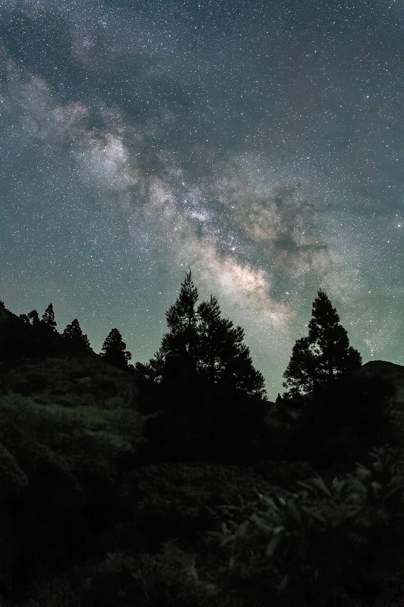 Starry sky for meditation